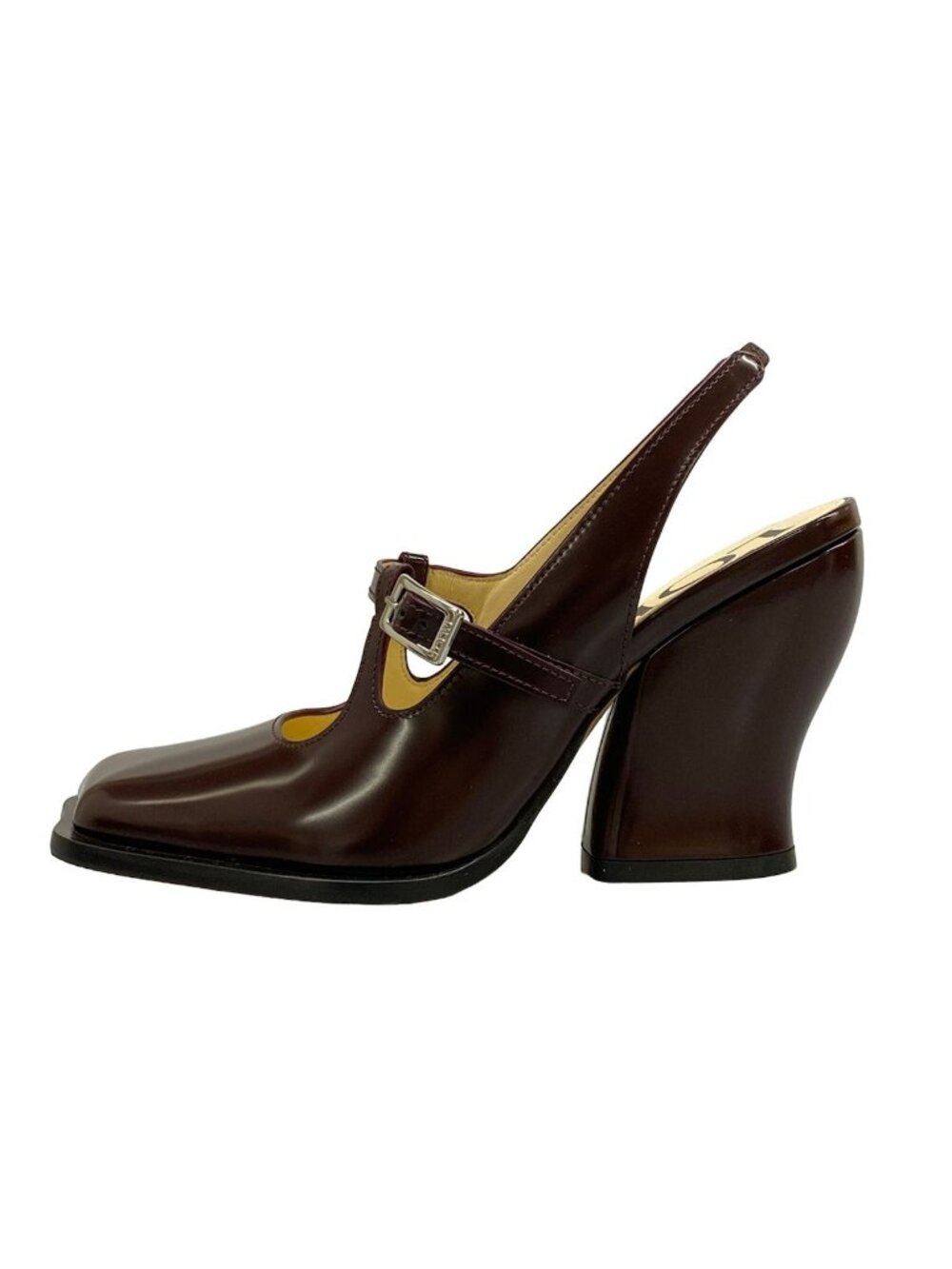 Loewe Sandals Onda Dark Brown Slingback Leather